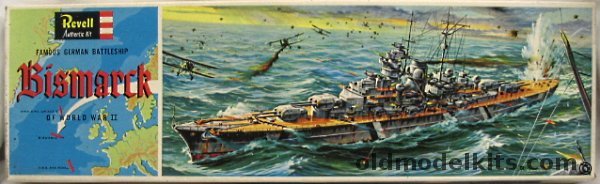 Revell 1/570 Bismarck - German WWII Battleship, H350-198 plastic model kit